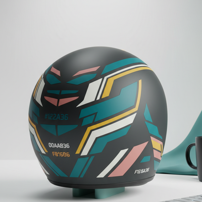 Helmet Decal Vinyl Sticker Set