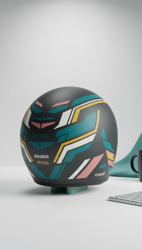 Helmet Decal Vinyl Sticker Set