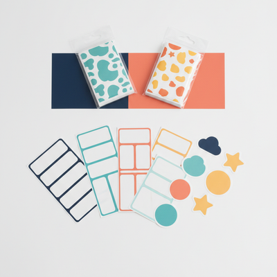 Personalized Name Label Sticker Set—Custom Fonts